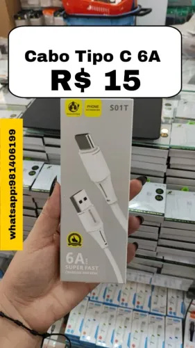 Cabo Tipo C 6A R$ 15