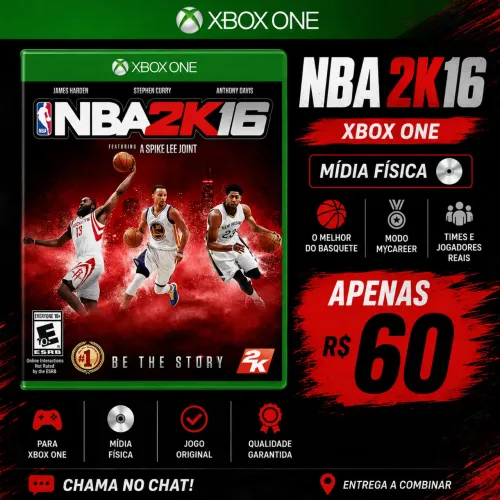 NBA 2K16 - Mídia física Xbox ONE