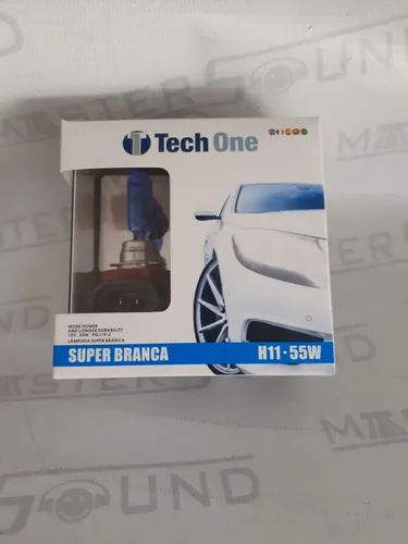 Lâmpada. Tech One. H-11. Super branca. Nova. Instalada.