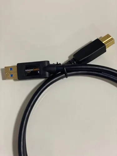 Cabo gold 2.0 USB macho p/ USB B impressora e dados