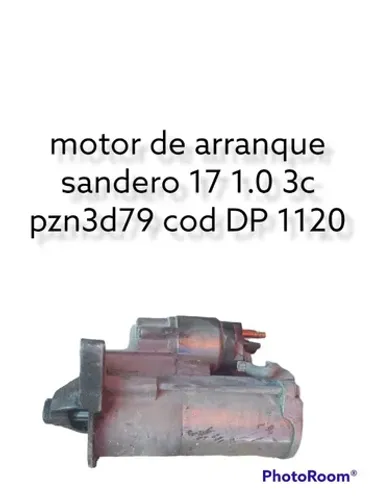Motor de arranque sandero 17 1.0 3c