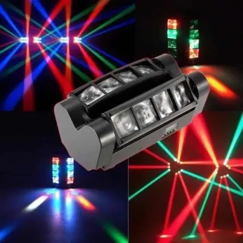Mini Moving Spider Beam 8 Leds