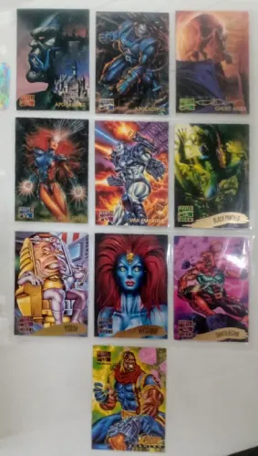10 Cards Marvel Masterpiece - 1995 IMPORTADO