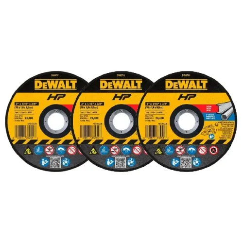 Disco de Corte Metais para Recortadora DCS438 3'' 76mm 3 Peças Dewalt DW8711P3