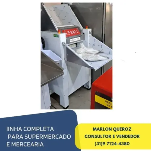 Cilindro de Massas padaria/Confeitaria 2 Motores