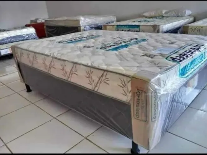 Cama box casal produto novo brinde