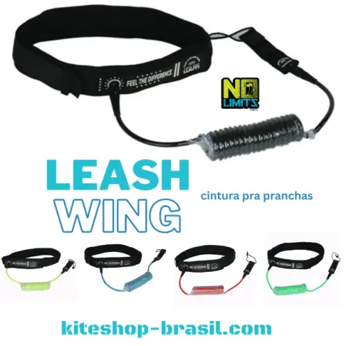 Leash cintura, pranchas wingfoil ou standup paddle