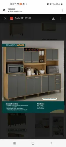 Armário de cozinha 2,53m largura @dicasabb