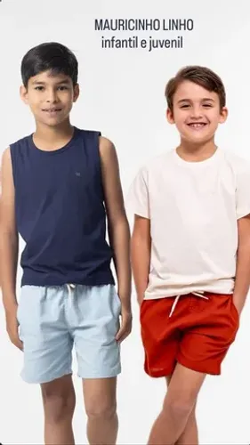 Shorts Linho  - Infantil e Juvenil 