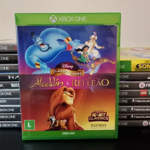 Jogo Disney Aladdin e O Rei Leão  -  Xbox One Original (envio OLX PAY)