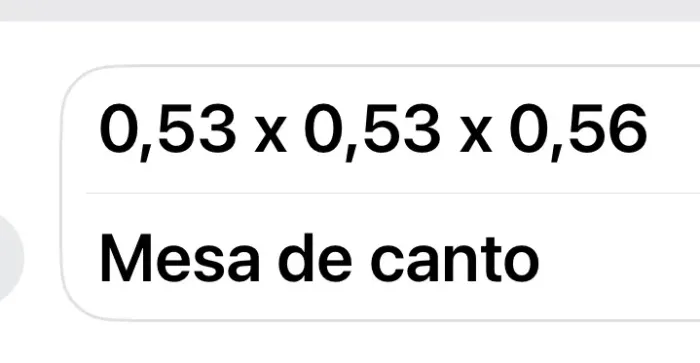 Mesa de canto/criado mudo