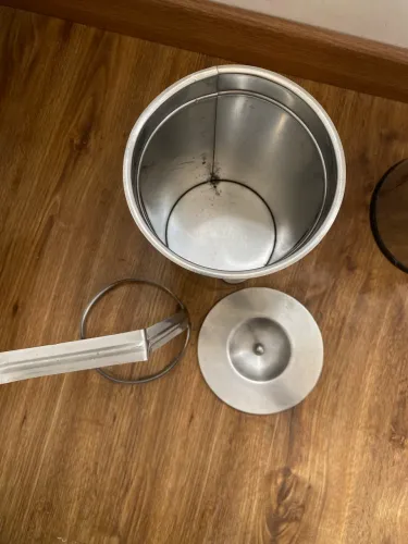 Lixeira de embutir aço inoxidável 3lts
