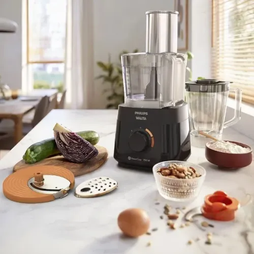 Multiprocessador PowerChop preto Philips Walita 220V