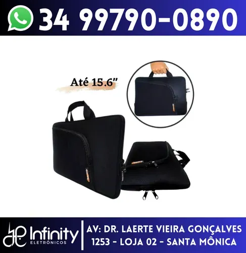 Capa Case para Notebook até 15,6" c/ Bolso Externo