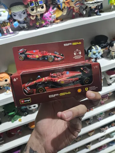 Miniatura Ferrari S-24 F1 Shell Controle Remoto Bluetooth