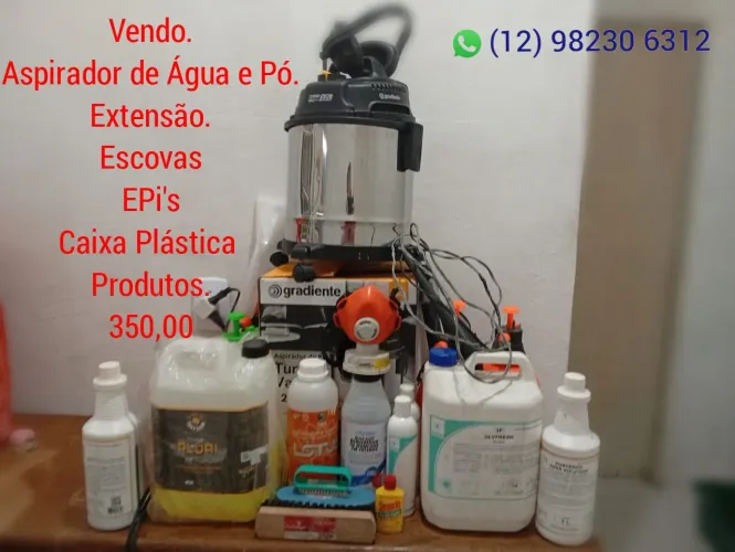 Kit de Higienização. Aspirador de Água e Pó.