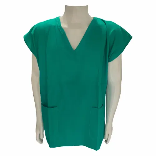 CAMISA EM BRIM VERDE ÁGUA GOLA V