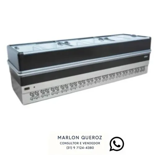 Ilha para Congelados Polar 3M Nova Vidro Reto 220v