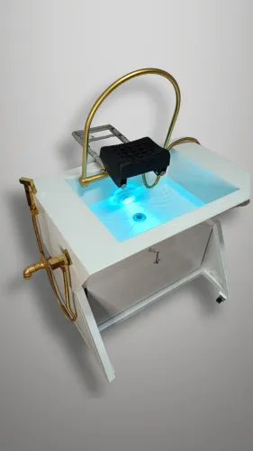 Lavatório terapia capilar head spa cuba em porcelanato 