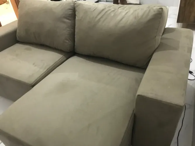 Reforma de sofá suede.