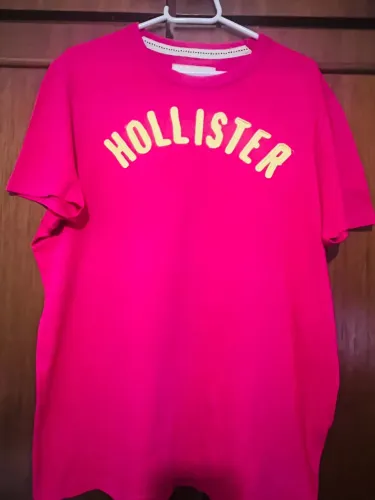 Camiseta Hollister Rosa 