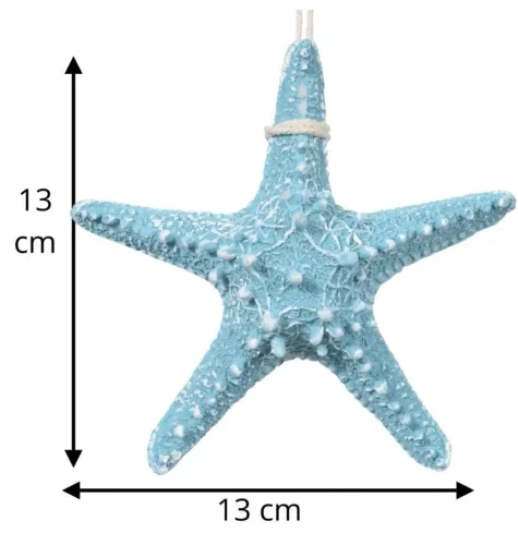 Kit com duas Estrelas do mar azul para decoração