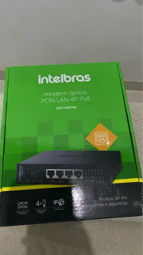 Modem Óptico Intelbras ONT 140 POE - Novo