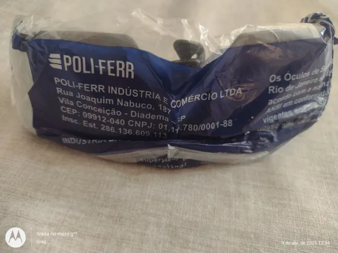 Óculos de proteção poliferr CA.34082