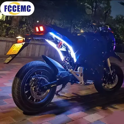 LED DRL flexível Moto luz de sinalização Honda Yamaha
