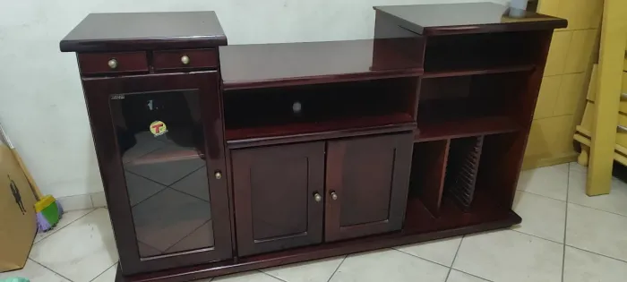 Rack madeira maciça Imbuia