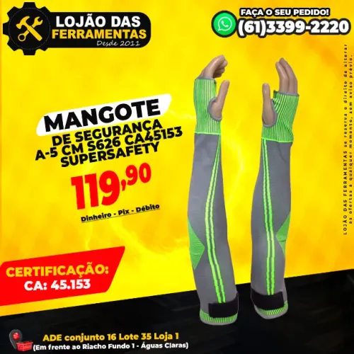 Mangote de Segurança A-5 CM S626 CA45153 Supersafety
