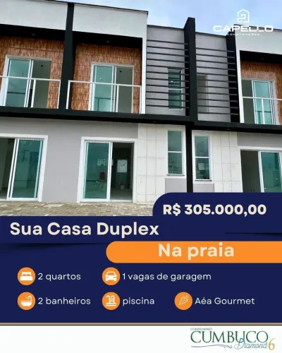 Casa a venda em condominio fechado no Cumbuco pronta para morar