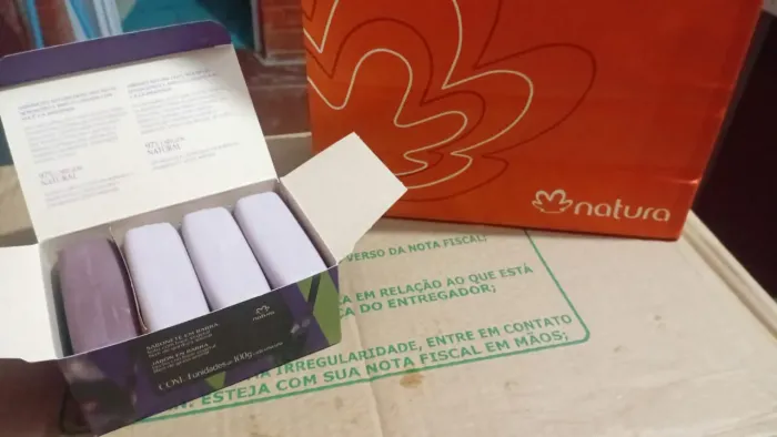 Kit Sabonetes em Barra Natura Ekos açaí