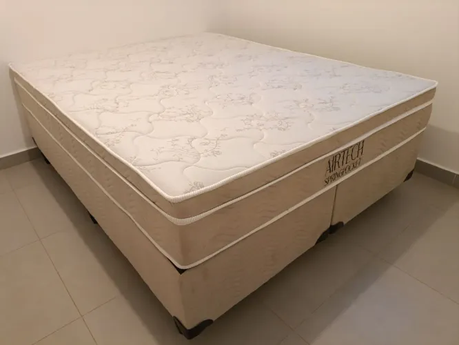 Cama box Queen size linda a pronta entrega ortobooom