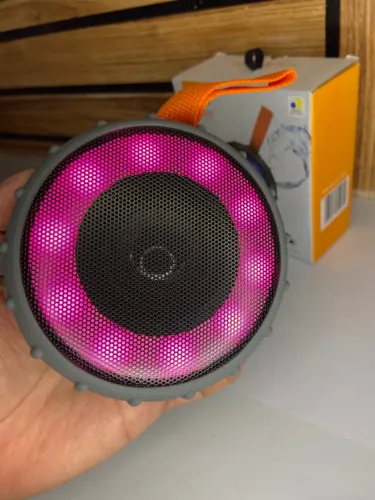 Caixa de Som Bluetooth Portátil Led RGB - H?maston an2