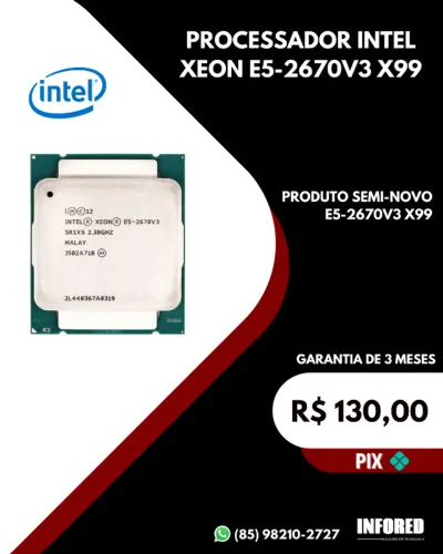 Processador Intel Xeon E5-2670V3 X99
