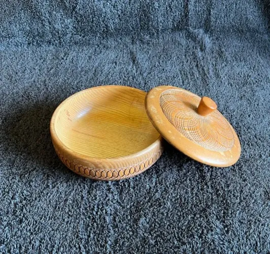 Pote de Bambu Artesanal raro,