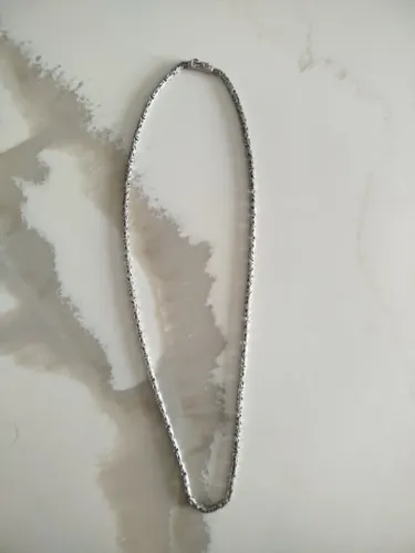 Corrente Prata 925 Bali Ponto Peruano 70cm 4mm 60g Maciça