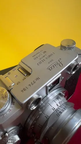 Leica IIIf Red Dial com self-timer + Summaron 35mm f/3.5 ? revisadas, sem defeitos
