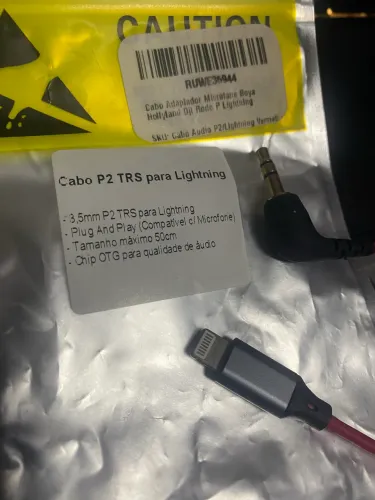 Cabo P2 TRS para Lightning