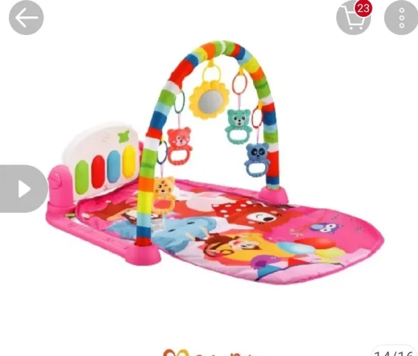 Tapete interativo para bebês