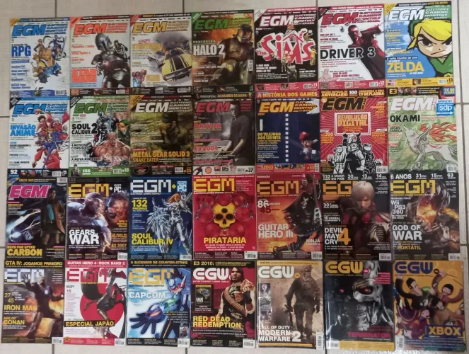 Revistas de Games EGM e EGW, valor de R$12,00 por unidade!