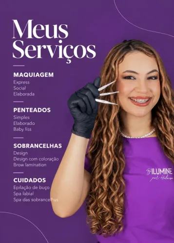 Maquiagem, penteado e sobrancelha 