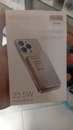 CARREGADOR POR INDUÇÃO HREBOS COM 2 PORTAS PARA CARREGAR LACRADO E COM GARANTIA
