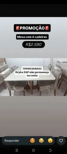 Mesa de jantar mostruário