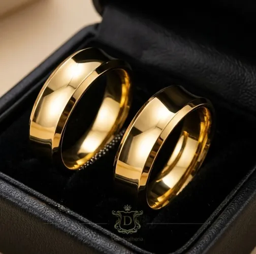 Par de Alianças em Ouro 18K 750