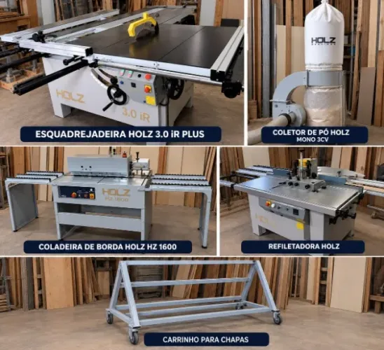 MARCENARIA COMPLETA - EQUIPAMENTOS HOLZ
