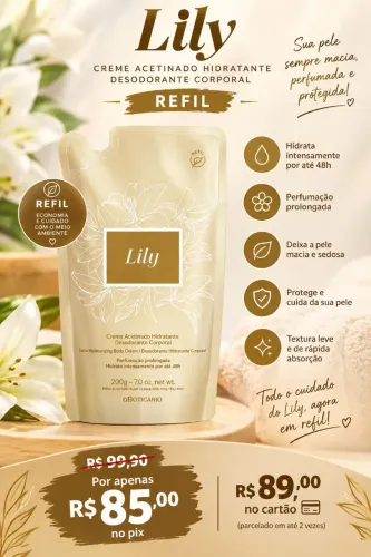 Refil hidratante lily