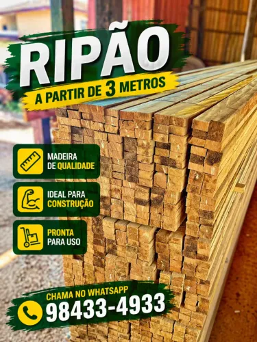 Madeira em geral para sua obra, me chame para mais informações.
