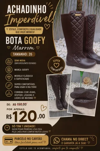 Bota cano longo 